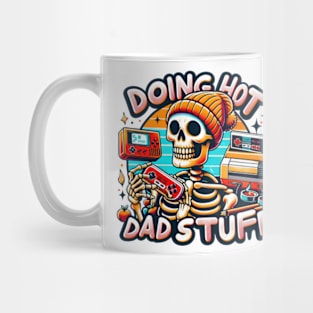 Doing Hot Dad Stuff Game Dad Skull Mug